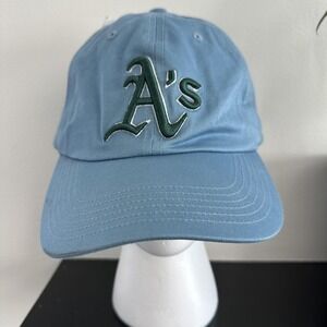 Oakland Athletics Hat Cap Strap‎ Back One Size Blue Green MLB Baseball Mens